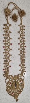 Large Indian Collar Cutwork and Goldwork