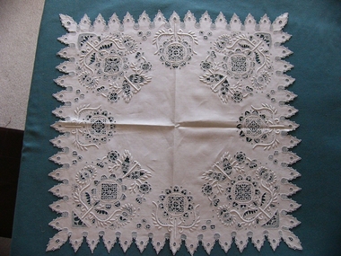 Textile - Aemilia-Ars Tea Cloth, Sister Mary St. Gregory, 1911