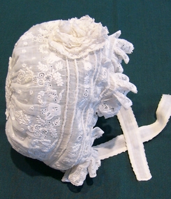 Headwear - Ayrshire Baby's Bonnet, Mid 19th century