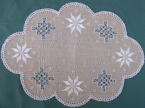 Lefkara Cyprus Embroidered Mat