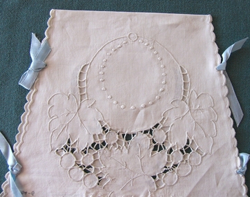Linen Cutwork Tea Cosy Cover