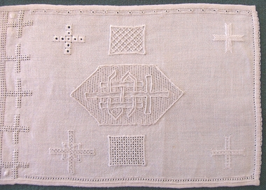 Textile - Whitework samples (3), Mrs H.S. Williamson, 1980-2000