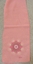 Peach Chiffon Embroidered Scarf