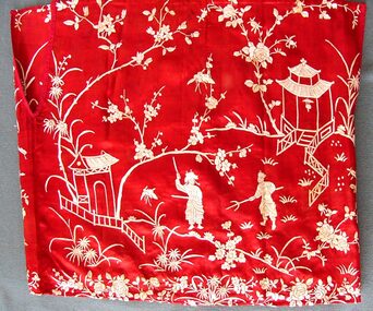 Textile - Chinese Embroidery Part of Blouse, c. 1920