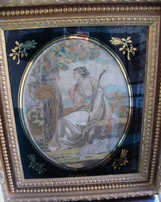 Artwork, other - Georgian Embroidered Picture, Jane Prior, nee Ingram, "Ermin", First quarter of 19th century