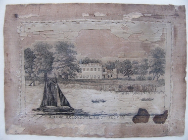 Artwork, other - Silk and Hair Embroidered Picture, c. 1790