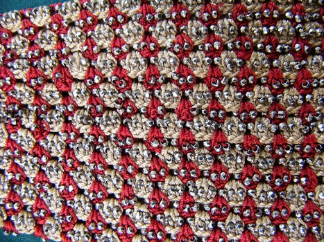 19th C Crochet and Bead Misers Purse