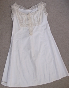 Clothing - Chemise with Lace Edging, 1900