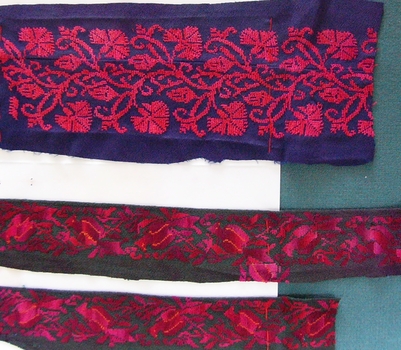 Bedouin Embroidered Garment Fragments