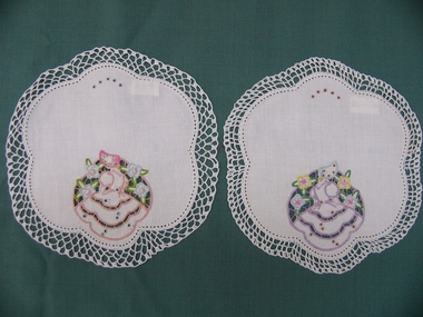 Textile - Doyley, Miss Nancy Guscott, Dolly Varden Design, 1940's