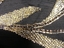 Black Chiffon Dress with Gold Beading