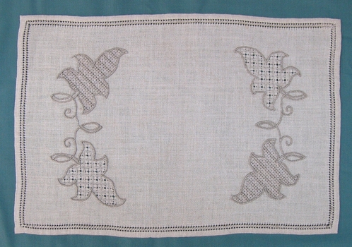 Pulled Thread Embroidered Mat
