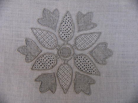 Pulled Thread Embroidered Mat