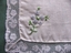 Pink Linen Embroidered Handkerchief