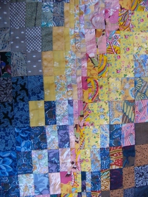Textile - Triptych Patchwork Wall Hanging, Susan Denton, "Into the Shallows", 1986