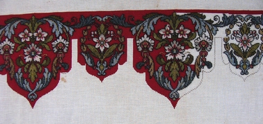 Textile - Beaded Lambrequin, Late Victorian (1880-1900)