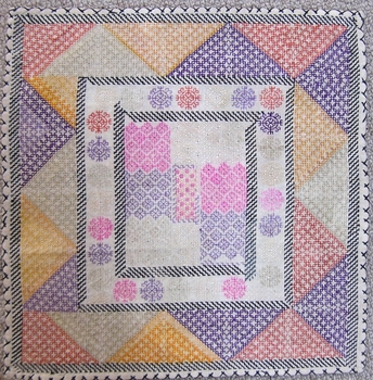 Coloured Blackwork Mat