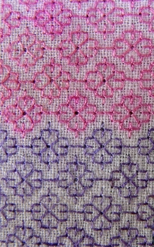 Coloured Blackwork Mat