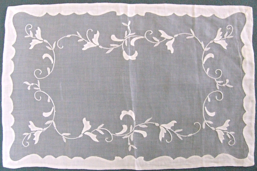 Linen and Organdie Mat