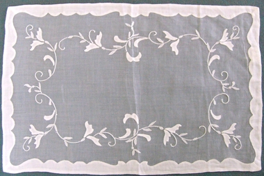 Linen and Organdie Mat
