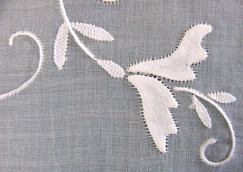 Linen and Organdie Mat