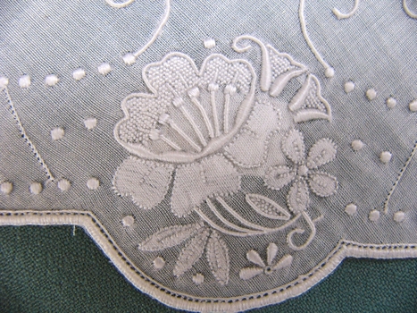 Whitework Embroidered Mat