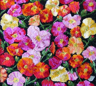 Textile - Panel, Gabriella Verstraetan, Poppies No. 3, Feb-1992