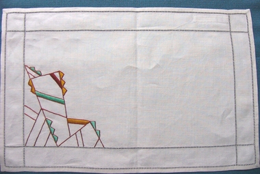 Textile - Art Deco Table Mat, Mr Brian McHenry, 1920-40