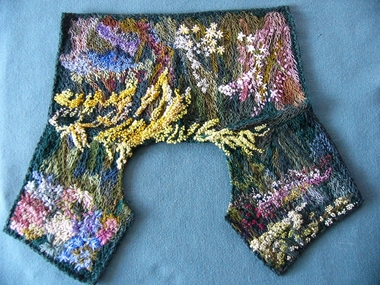 Wool Embroidered Detachable Collar