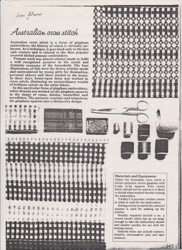 'Australian Cross Stitch' or 'Chicken Scratch' Mat