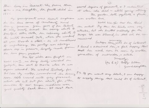 Granddaughter's Letter
