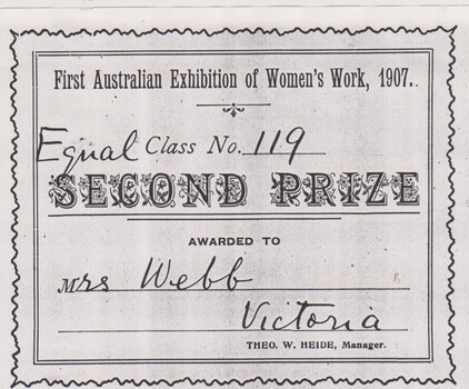 The Australian Exhibition  of Women's Work 1907