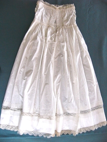 Clothing - Christening Robe Petticoat, Mrs Charlotte Sarah Webb, Before 1807