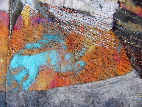 Felt and Machine Embroidered 'Night Creatures'