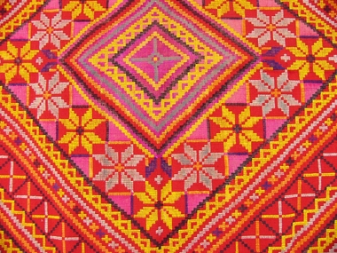 Textile - Yakan Phillipines Woven Table Cover, Early 20th century