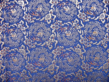 Textile - Chinese Dragon Silk Brocade Panel, Late 19th/early 20th century?