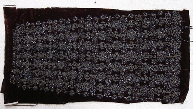 Textile - Panel - beaded, Late 19th century