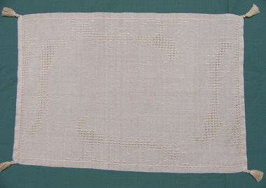 Ecru Woven Linen Hand Towel