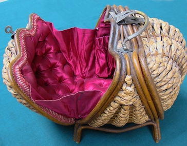 Container - Brown Wicker Work Basket, Early 1900