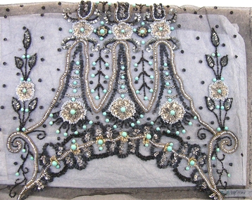 Textile - Tamboured Beadwork Dress Bodice, 1900-20