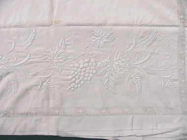 Textile - Whitework Communion Table Cloth, Caroline Ada Louisa Baird (nee Swindells)
