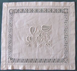 Textile - Royal School of Needlework Whitework Sampler, Miss Elizabeth Lewis, RSN Whitework Sampler, 1940-60