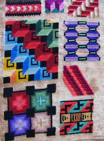 Textile - Dutch Berlin Work Sampler, H.M. Heuffbloem (4/9/1905-29/4/1995), 1900-20