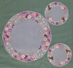 Textile - Dressing Table Set, Mrs Elma Wright, 1950's