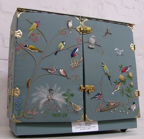Container - Stumpwork Cabinet, Jean Fletcher, 1990's