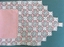 Pink Linen Drawn Thread Embroidery