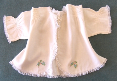 Clothing - Cream Viyella Matinee Jacket, Mrs Lily McFarlane, 1966