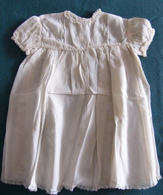 Clothing - Cream Silk Baby's Dress, 1960