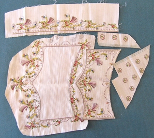 Textile - Georgian Gentleman's Waistcoat Pieces, c. 1800