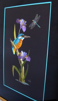 Helen Stevens Embroidered Kingfisher
